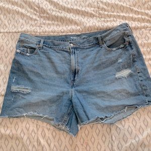 Old Navy Plus denim blue jean shorts high rise